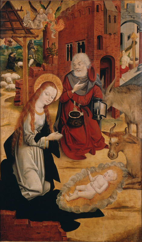 Norddeutscher Maler, Die Geburt Christi, Ende 15. Jahrhundert, Öl auf Holz, Wallraf-Richartz-Museum, Foto: RBA Köln