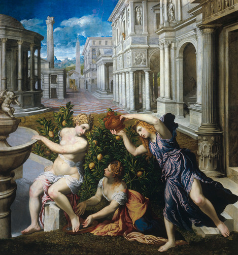 Paris Bordone (Treviso 1500 – 1571 Venedig), Bathseba im Bade, um 1547/48, Leinwand, Erworben 1870 mit Mitteln aus dem Richartz-Fond, Wallraf-Richartz-Museum
