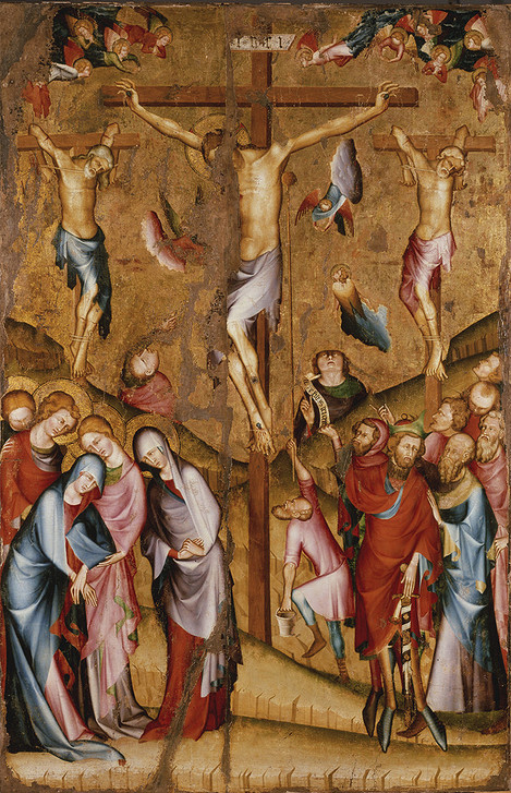 France: The Wehrden Crucifixion, c. 1340, Oak, 169 x 111 cm. Acquired in 1964 with support of WDR, Stiftung Volkswagenwerk, City of Cologne and the State of North Rhine-Westphalia. WRM 0883. Photo: Rheinisches Bildarchiv Köln