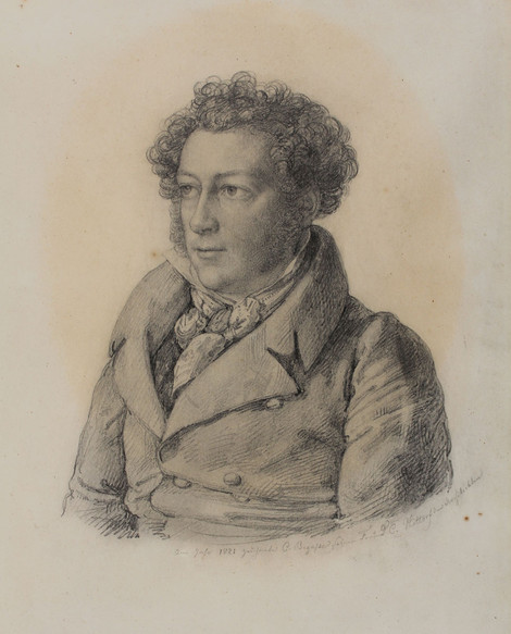 Carl Joseph Begas (1794–1854), Bildnis von Jakob Ignaz Hittorff, 1821, Graphische Sammlung, Wallraf-Richartz-Museum & Fondation Corboud, Köln