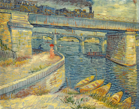 Vincent van Gogh, Die Seine-Brücken bei Asnières, 1887, Öl auf Leinwand, Stiftung Sammlung E.G. Bührle, Zürich, Foto: SIK-ISEA, J. P. Kuhn