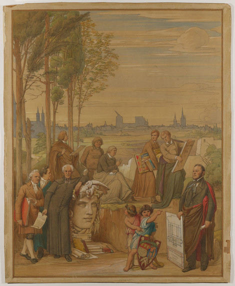 Eduard von Steinle, Neueste Renaissance in der Kunst (Wallraf und Richartz), 1858, Kölnisches Stadtmuseum, Foto: RBA Köln