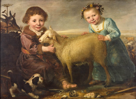Jacob Gerritsz. Cuyp, Zwei Kinder mit einem Lamm, 1638, Öl auf Eichenholz, Wallraf-Richartz-Museum & Fondation Corboud, Köln, Foto: RBA