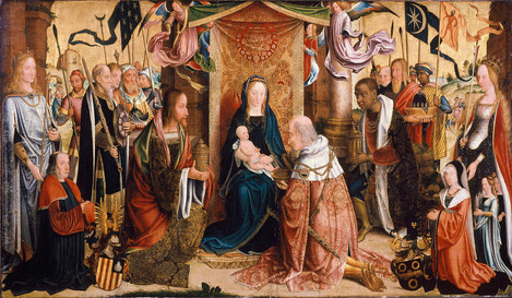 Master of St Severin (active in Cologne, c. 1480 - 1515/1520): Adoration of the Magi, c. 1512 - 1515. Oak, 118 x 203 cm. Collection of Ferdinand Franz Wallraf. WRM 0184. Photo: Rheinisches Bildarchiv Köln