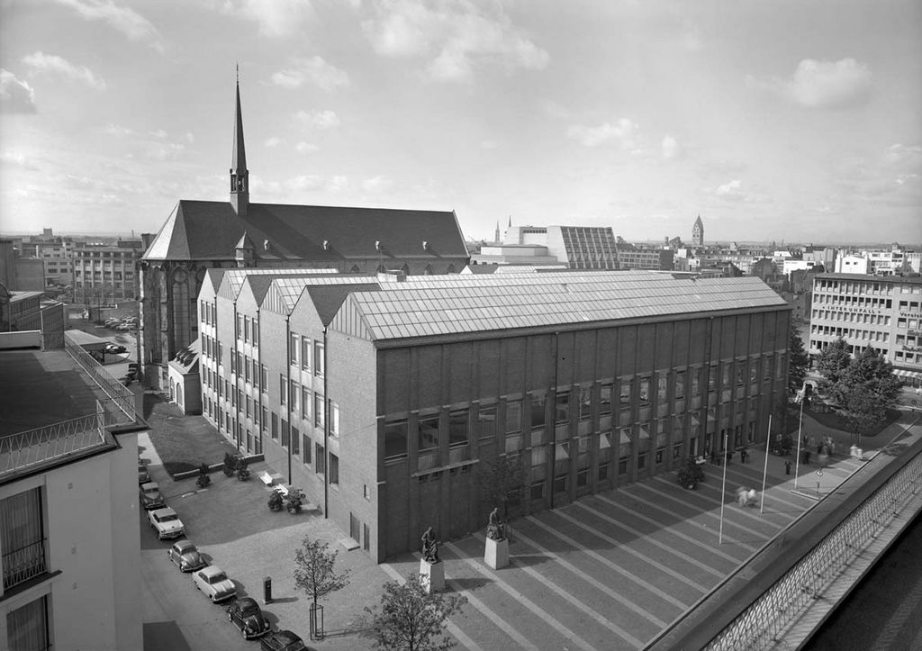 Wallraf-Richartz-Museum, 1957. Foto: Rheinisches Bildarchiv Köln 