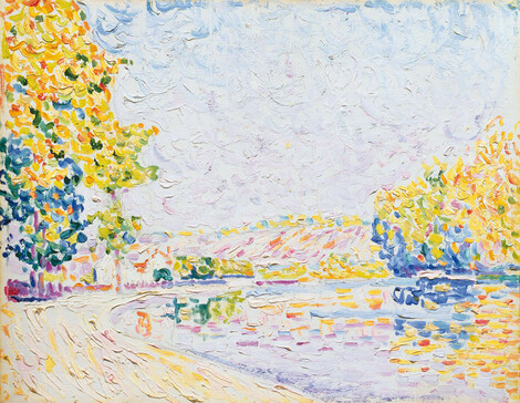 Paul Signac (1863–1935), Samois, Studie Nr. 8 (Die Seine bei Samois), 1899, WRM & FC, Köln