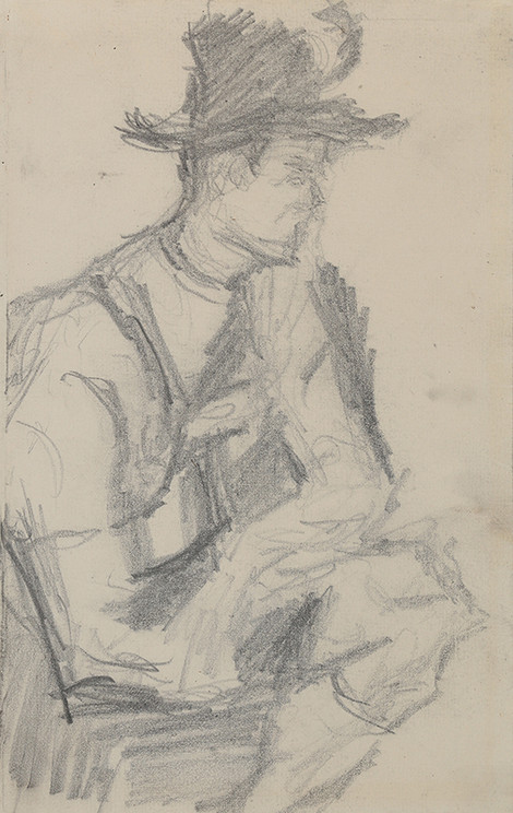 Wilhelm Leibl (1844-1900), Wastl, around 1882, Graphite, Wallraf-Richartz-Museum & Fondation Corboud