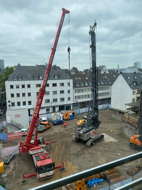Bauarbeiten am Erweiterungsbau vom Wallraf,  Foto Museum