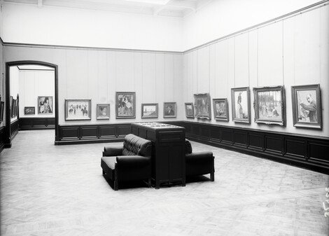 Blick auf die französische und deutsche Avantgarde in der Galerie des Wallraf-Richartz Museums, 1920er Jahre, Foto: Rheinisches Bildarchiv 32480