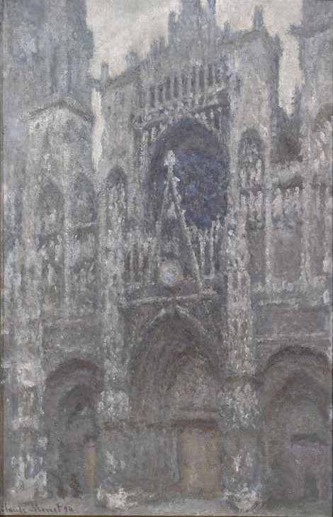 Claude Monet, Die Kathedrale von Rouen. Das Portal bei trübem Wetter, 1894, Öl auf Leinwand, 100 x 65 cm, Musée d´Orsay, Paris