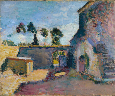 Henri Matisse, Korsika, Die alte Mühle (Hof der Mühle in Ajaccio I), 1898, Öl/Lwd., 38,2 x 46 cm, WRM & FC, Köln