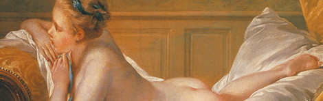 François Boucher: Ruhendes Mädchen (Louise O'Murphy), 1751