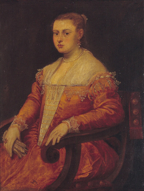 Jacopo Tintoretto, Porträt einer Dame, um 1555