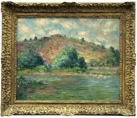 Fälschung des Monet-Gemäldes „Am Seineufer bei Port Villez“, ca. 1920, Öl auf Leinwand, Wallraf-Richartz-Museum, Köln