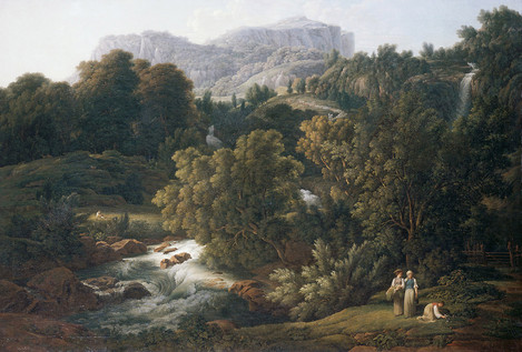 Joseph Anton Koch (Obergiblen/Lechtal 1768 – 1839 Rome): Mountain Landscape, 1796. Oil on canvas, 110 x 161.5 cm. Acquired in 1937. WRM 2601. Photo: Rheinisches Bildarchiv Köln