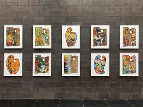 Infrarot-Reflektogramm von Heemskerck-Gemälde macht Unterzeichnung mit schwarzer Kreide/Kohle sichtbar, Abteilung Kunsttechnologie und Restaurierung im Wallraf, Foto: RBA Köln