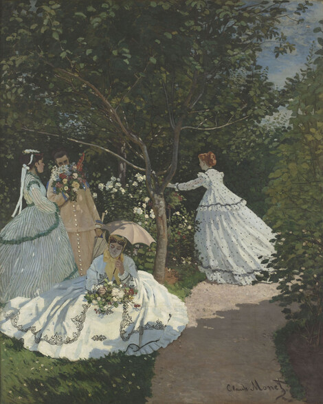 Claude Monet, Frauen im Garten, 1866, Öl auf Leinwand, Musée d`Orsay, Paris, © Foto: bpk | RMN - Grand Palais | Hervé Lewandowski