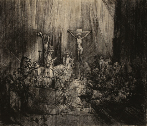 Rembrandt Harmensz. van Rijn Die drei Kreuze, 1653 Kaltnadel, Grabstichel, Graphische Sammlung, Wallraf-Richartz-Museum