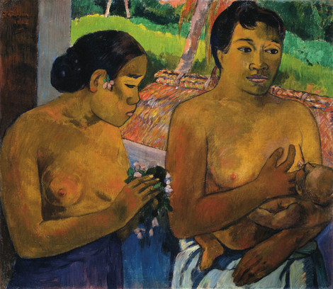 Paul Gauguin, Die Opfergabe, 1902, Öl auf Leinwand, Stiftung Sammlung E.G. Bührle, Zürich, Foto: SIK-ISEA, J. P. Kuhn
