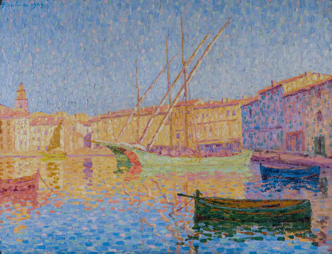 Francis Picabia (1879–1953), Der Hafen von Saint-Tropez im Sonnenlicht, 1909, WRM & FC, Köln