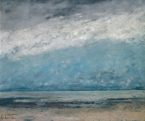 Gustave Courbet (Ornans 1819 – 1877 La-Tour-de-Peilz): The Beach, 1865. Oil on canvas, 53.5 x 64 cm. Acquired in 1956 as a gift from the Gutehoffnungshütte, Oberhausen. WRM 2905. Photo: Rheinisches Bildarchiv Köln