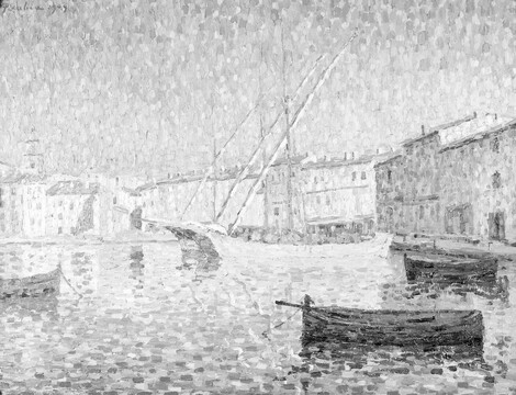 Francis Picabia (1879–1953), Der Hafen von Saint-Tropez im Sonnenlicht, 1909, WRM & FC, Köln