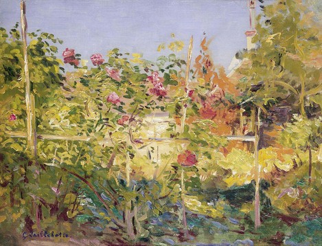 Gustave Caillebotte (Paris 1848 – 1894 Gennevilliers): Garden in Trouville, c. 1882. Oil on canvas, 27.5 x 35.5 cm. Fondation Corboud, WRM Dep. FC 602. Photo: Rheinisches Bildarchiv