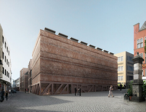 Entwurf Erweiterungsbau Wallraf-Richartz-Museum von Christ &  Gantenbein
