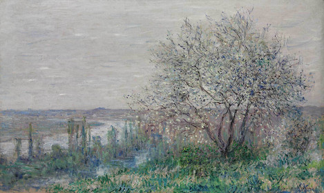 Claude Monet (Paris 1840 – 1926 Giverny): Frühlingsstimmung bei Vétheuil, 1880. Öl auf Leinwand, 60 x 100 cm. Erworben 1992 als Geschenk. WRM 3620. Foto: Rheinisches Bildarchiv Köln