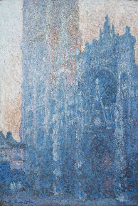 Claude Monet, Die Kathedrale von Rouen. Das Portal. Morgenstimmung, 1894, Öl auf Leinwand, 107 x 74 cm, Fondation Beyeler, Sammlung Beyeler, Riehen/Basel