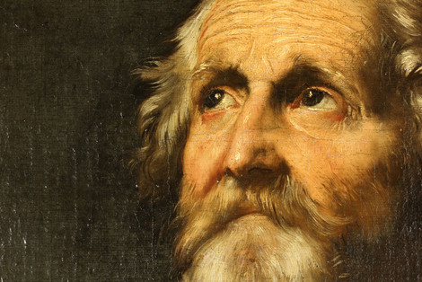 Vorzustand bei Jusepe de Ribera, St. Paulus, der Eremit, 1647, Köln, Wallraf-Richartz-Museum & Fondation Corboud