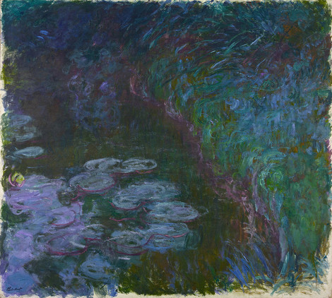 Claude Monet (Paris 1840 – 1926 Giverny): Water Lilies (Nymphéas), c. 1915/17. Oil on canvas, 180 x 205 cm. Acquired in 1980 with the support of the state of North Rine Westphalia, the Kuratorium and the Förderergesellschaft Wallraf-Richartz-Museum / Museum Ludwig e.V. Inv. no. WRM 3266. Photo: Rheinisches Bildarchiv Köln