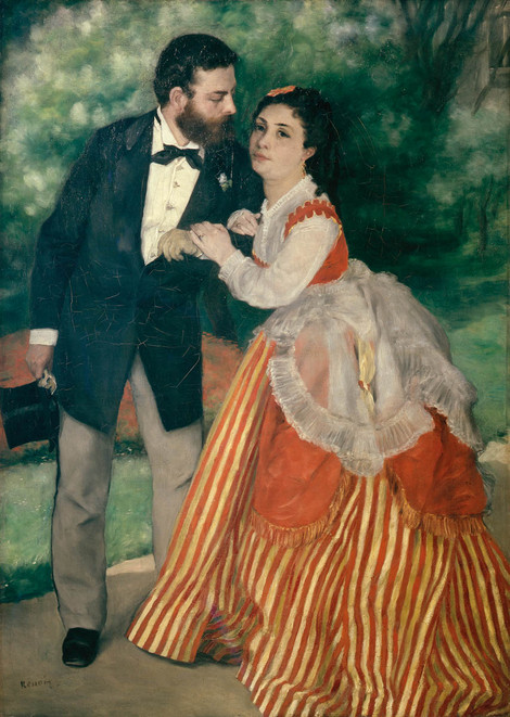 Auguste Renoir, Ein Paar im Grünen, um 1868, Öl auf Leinwand, Wallraf-Richartz-Museum & Fondation Corboud, Köln, Foto: © Rheinisches Bildarchiv, Köln