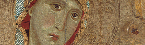 Lucca, um 1250 – 1260: Thronende Madonna mit dem Kind