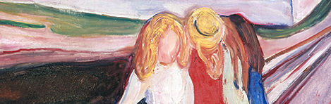 Edvard Munch: Vier Mädchen auf der Brücke, 1905